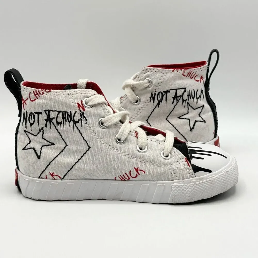 Converse Not A Chuck Paint Drip Hi Top Sneakers - Kids US 10